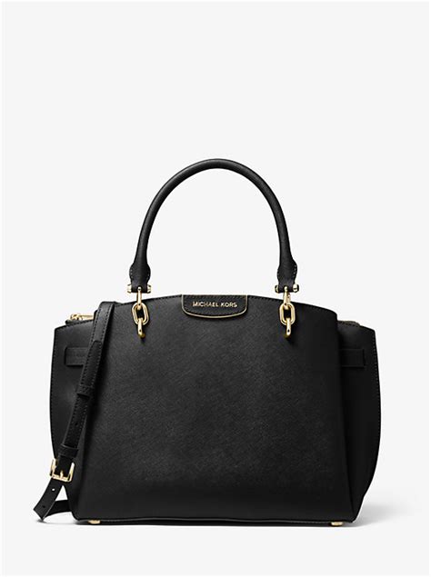 michael kors large rochelle satchel|Michael Kors large saffiano satchel.